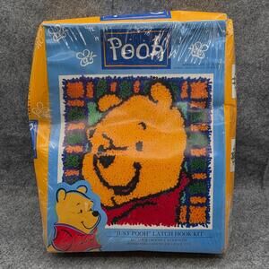 "Just Pooh" Latch Hook Kit Winnie the Pooh 13 x 13" Art No. WP0006 New & Sealed